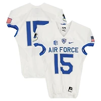 Air Force Falcons Team-Issued #15 White Nike Jersey from the Football Program - Size M