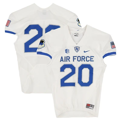 Air Force Falcons Team-Issued #20 White Nike Jersey from the Football Program - Size L