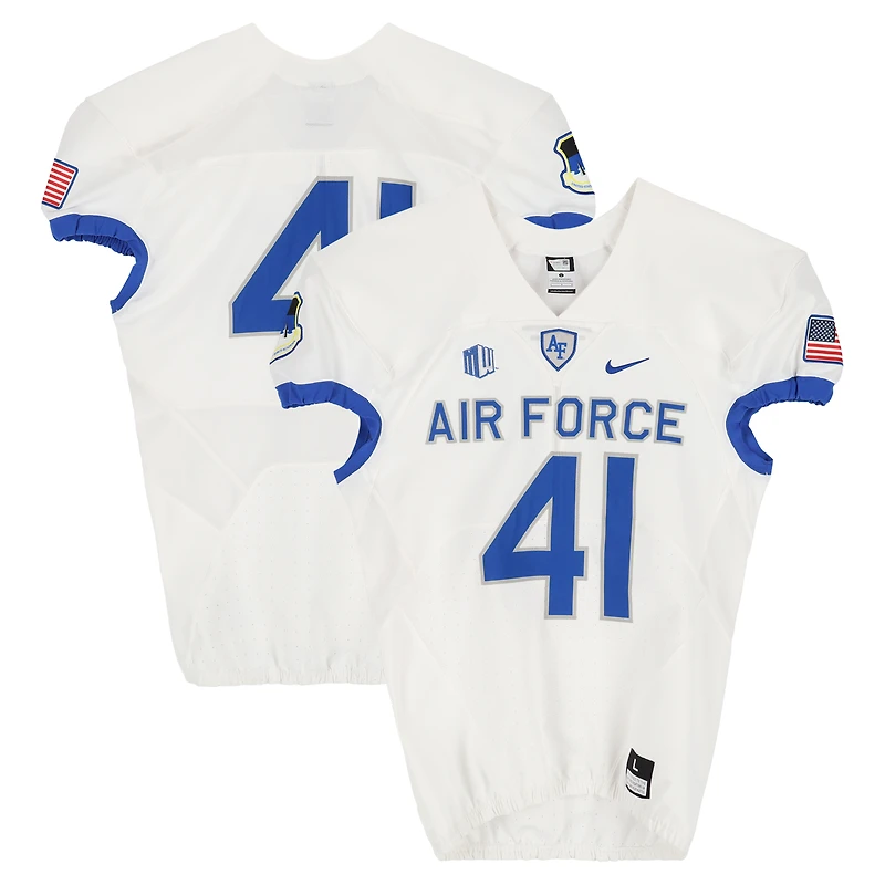 Air Force Falcons Team-Issued #41 White Nike Jersey from the Football Program - Size L