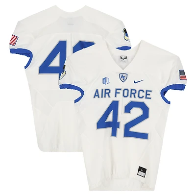 Air Force Falcons Team-Issued #42 White Nike Jersey from the Football Program - Size L