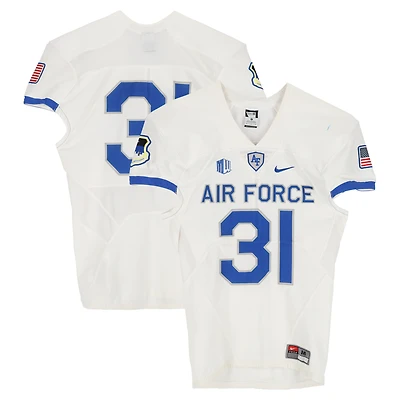 Air Force Falcons Team-Issued #31 White Nike Jersey from the Football Program - Size M