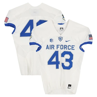 Air Force Falcons Team-Issued #43 White Nike Jersey from the Football Program - Size L