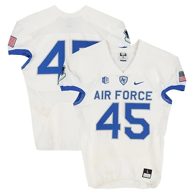 Air Force Falcons Team-Issued #45 White Nike Jersey from the Football Program - Size L