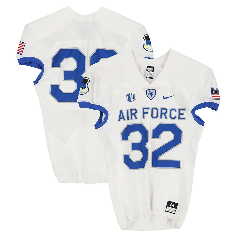 Air Force Falcons Team-Issued #32 White Nike Jersey from the Football Program - Size M