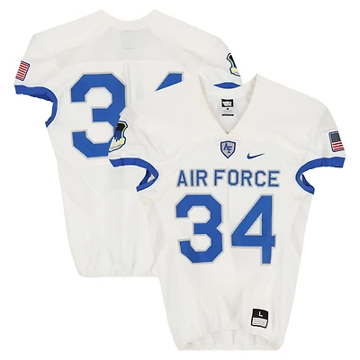 Air Force Falcons Team-Issued #34 White Nike Jersey from the Football Program - Size L