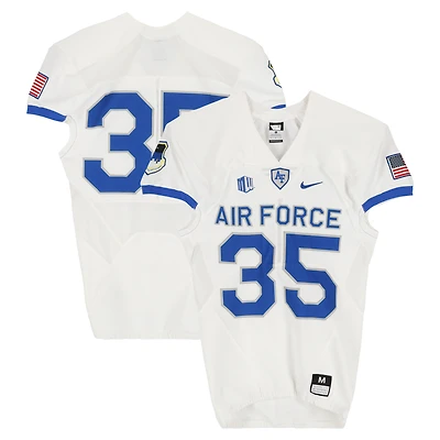 Air Force Falcons Team-Issued #35 White Nike Jersey from the Football Program - Size M