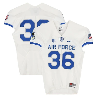 Air Force Falcons Team-Issued #36 White Nike Jersey from the Football Program - Size L