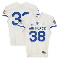 Air Force Falcons Team-Issued #38 White Nike Jersey from the Football Program - Size L