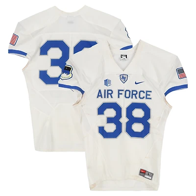 Air Force Falcons Team-Issued #38 White Nike Jersey from the Football Program - Size L