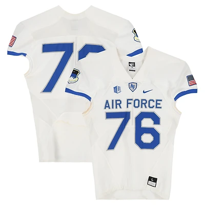 Air Force Falcons Team-Issued #76 White Nike Jersey from the Football Program - Size L