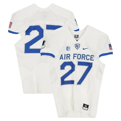 Air Force Falcons Team-Issued #27 White Nike Jersey from the Football Program - Size M