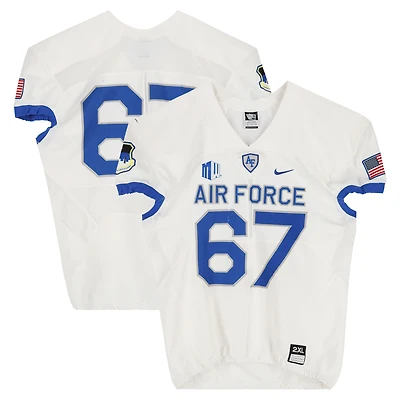 Air Force Falcons Team-Issued #67 White Nike Jersey from the Football Program - Size 2XL