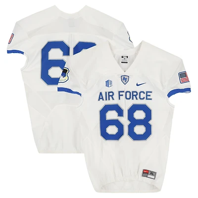 Air Force Falcons Team-Issued #68 White Nike Jersey from the Football Program - Size XL