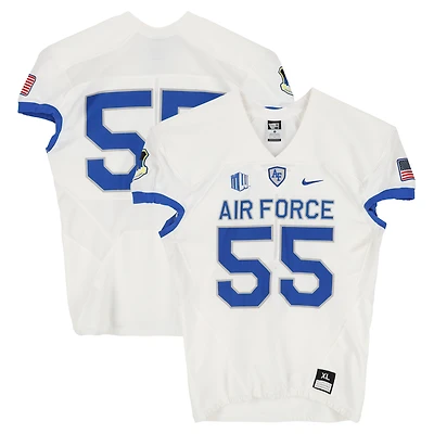 Air Force Falcons Team-Issued #55 White Nike Jersey from the Football Program - Size XL