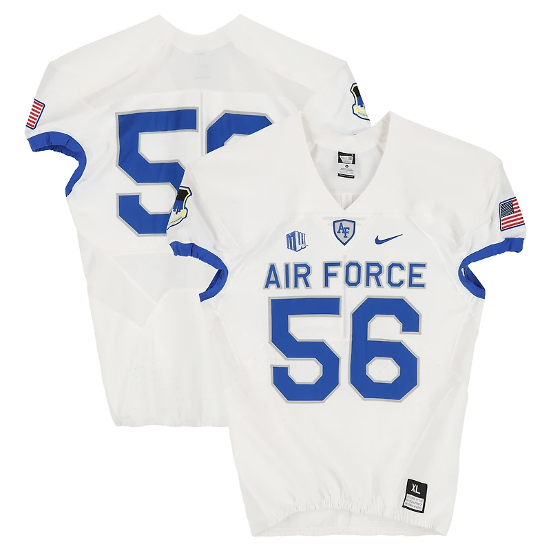 Air Force Falcons Team-Issued #56 White Nike Jersey from the Football Program - Size XL