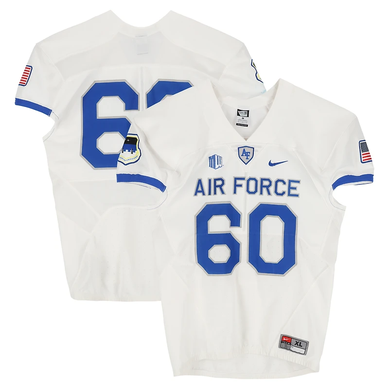 Air Force Falcons Team-Issued #60 White Nike Jersey from the Football Program - Size XL