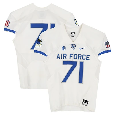 Air Force Falcons Team-Issued #71 White Nike Jersey from the Football Program - Size XL