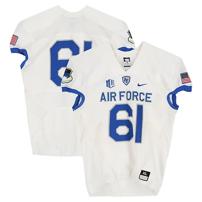 Air Force Falcons Team-Issued #61 White Nike Jersey from the Football Program - Size XL