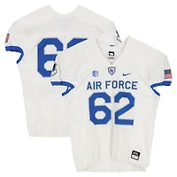 Air Force Falcons Team-Issued #62 White Nike Jersey from the Football Program - Size 2XL