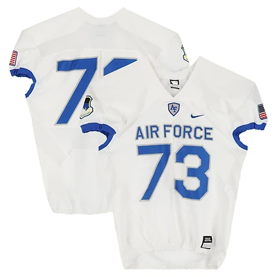 Air Force Falcons Team-Issued #73 White Nike Jersey from the Football Program - Size 2XL