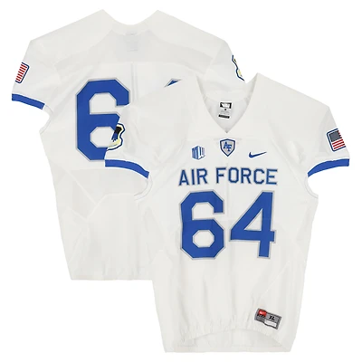 Air Force Falcons Team-Issued #64 White Nike Jersey from the Football Program - Size XL