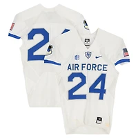 Air Force Falcons Team-Issued #24 White Nike Jersey from the Football Program - Size M