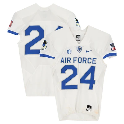 Air Force Falcons Team-Issued #24 White Nike Jersey from the Football Program - Size M