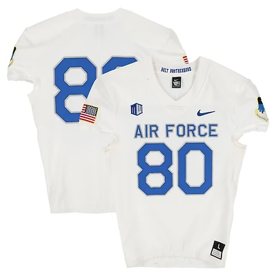 Air Force Falcons Team-Issued #80 White Nike Jersey from the Football Program - Size L