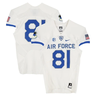 Air Force Falcons Team-Issued #81 White Nike Jersey from the Football Program - Size M