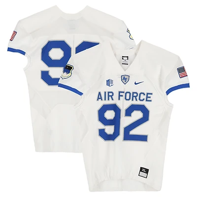 Air Force Falcons Team-Issued #92 White Nike Jersey from the Football Program - Size XL