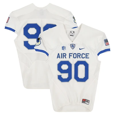 Air Force Falcons Team-Issued #90 White Nike Jersey from the Football Program - Size L