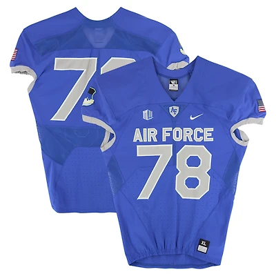 Air Force Falcons Team-Issued #78 Royal Nike Jersey from the Football Program - Size XL