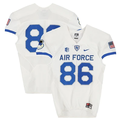 Air Force Falcons Team-Issued #86 White Nike Jersey from the Football Program - Size L