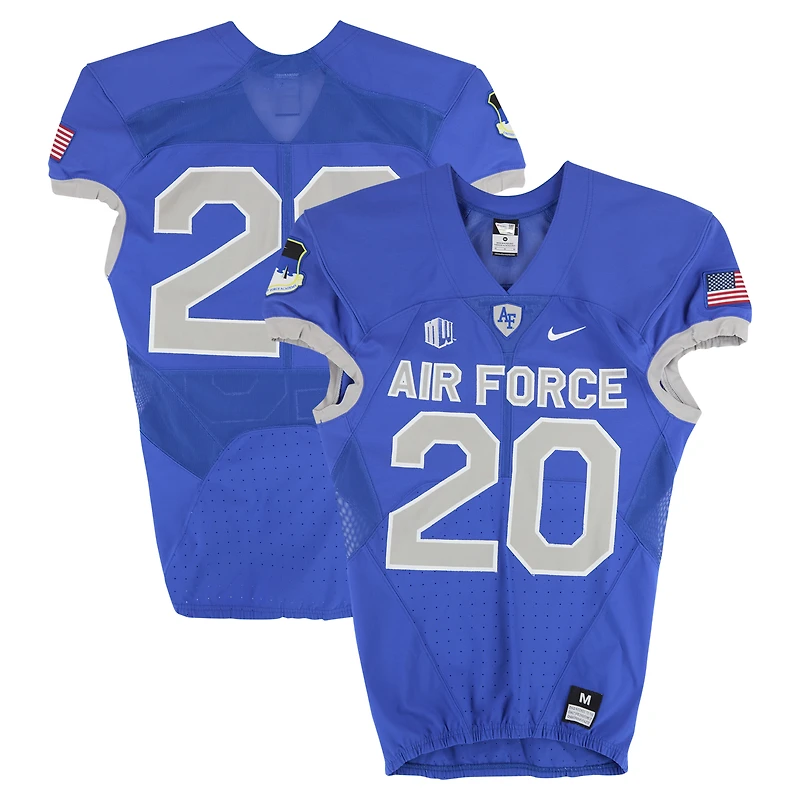 Air Force Falcons Team-Issued #20 Royal Nike Jersey from the Football Program - Size M