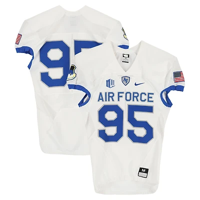 Air Force Falcons Team-Issued #95 White Nike Jersey from the Football Program - Size M