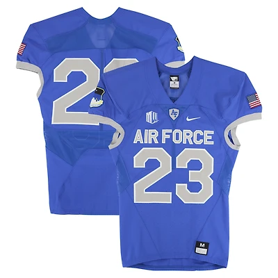 Air Force Falcons Team-Issued #23 Royal Nike Jersey from the Football Program - Size M