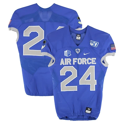 Air Force Falcons Team-Issued #24 Royal Nike Jersey from the Football Program - Size M