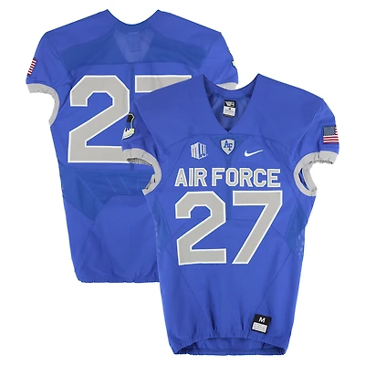 Air Force Falcons Team-Issued #27 Royal Nike Jersey from the Football Program - Size M