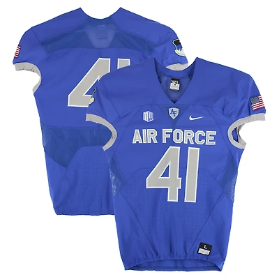 Air Force Falcons Team-Issued #41 Royal Nike Jersey from the Football Program - Size L