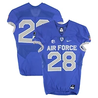 Air Force Falcons Team-Issued #28 Royal Nike Jersey from the Football Program - Size M