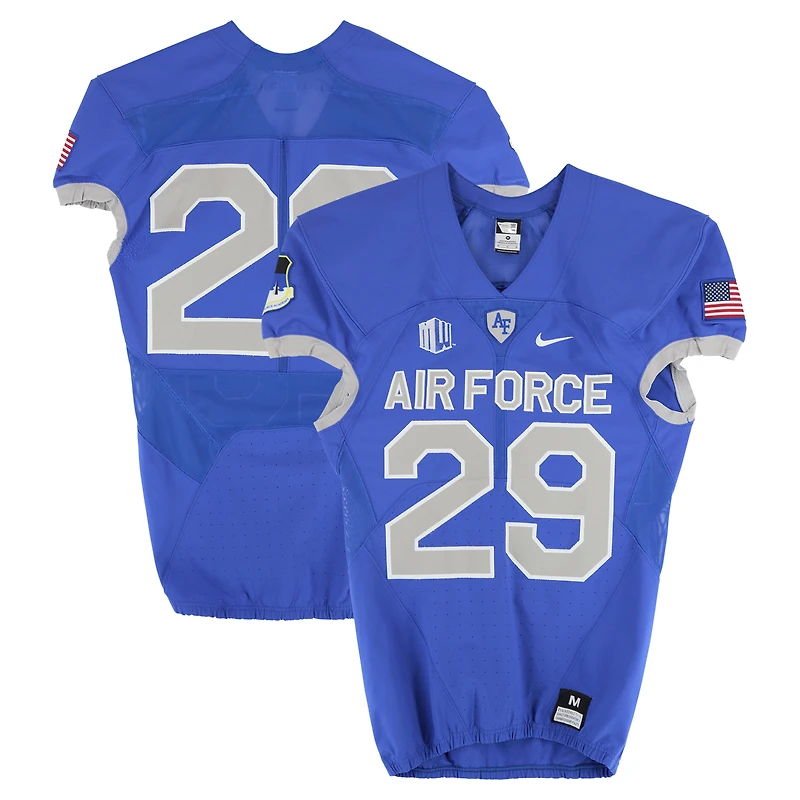 Air Force Falcons Team-Issued #29 Royal Nike Jersey from the Football Program - Size M