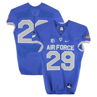 Air Force Falcons Team-Issued #29 Royal Nike Jersey from the Football Program - Size M