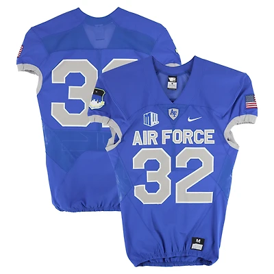 Air Force Falcons Team-Issued #32 Royal Nike Jersey from the Football Program - Size M