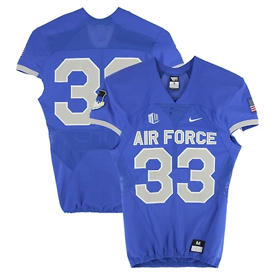 Air Force Falcons Team-Issued #33 Royal Nike Jersey from the Football Program - Size M