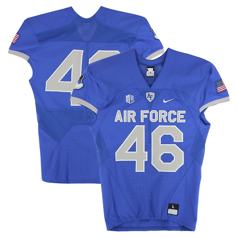 Air Force Falcons Team-Issued #46 Royal Nike Jersey from the Football Program - Size L