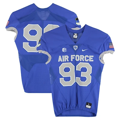 Air Force Falcons Team-Issued #93 Royal Nike Jersey from the Football Program - Size L
