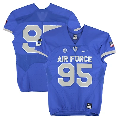 Air Force Falcons Team-Issued #95 Royal Nike Jersey from the Football Program - Size XL