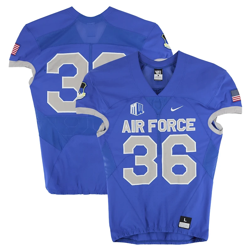 Air Force Falcons Team-Issued #36 Royal Nike Jersey from the Football Program - Size L