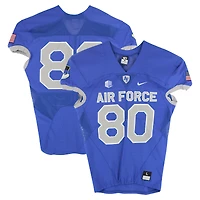 Air Force Falcons Team-Issued #80 Royal Nike Jersey from the Football Program - Size L