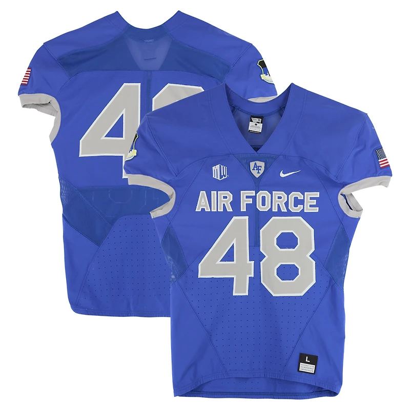 Air Force Falcons Team-Issued #48 Royal Nike Jersey from the Football Program - Size L